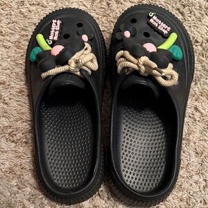 Women’s Black Clogs with Fun Accents